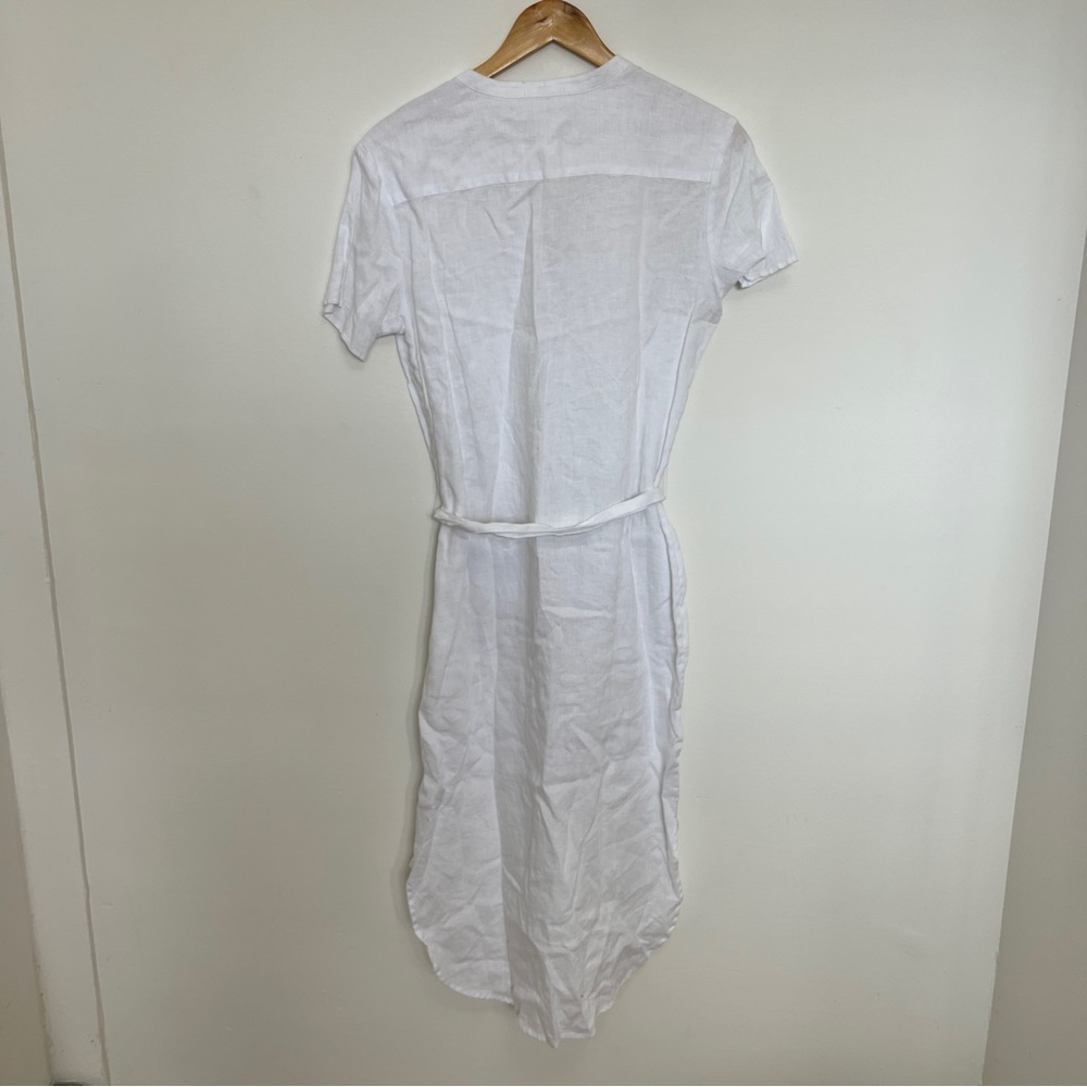 James Perse Womens Linen Shirtdress Midi in White Size 2 - M NWOT - Picture 6 of 6